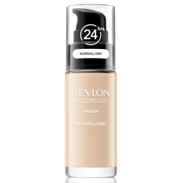 <p>Another steal that you can find at the drug store, Revlon ColorStay is another affordable favorite of beauty buffs. Not only is the pump <span>easy to use, but the formula holds its own against products double its price. It's blendable, stays put all day, and has options for both those with normal/dry or combination/oily skin. </span>($12.99; <a rel="nofollow noopener" href="http://www.ulta.com/colorstay-makeup-combooily-skin?productId=xlsImpprod1810157" target="_blank" data-ylk="slk:ulta.com;elm:context_link;itc:0" class="link ">ulta.com</a>) </p>