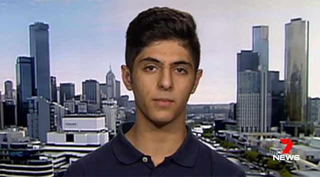 Dual Australian-Iranian citizen Pouya Ghadirian, 15, was initially denied entry into the US to attend a 