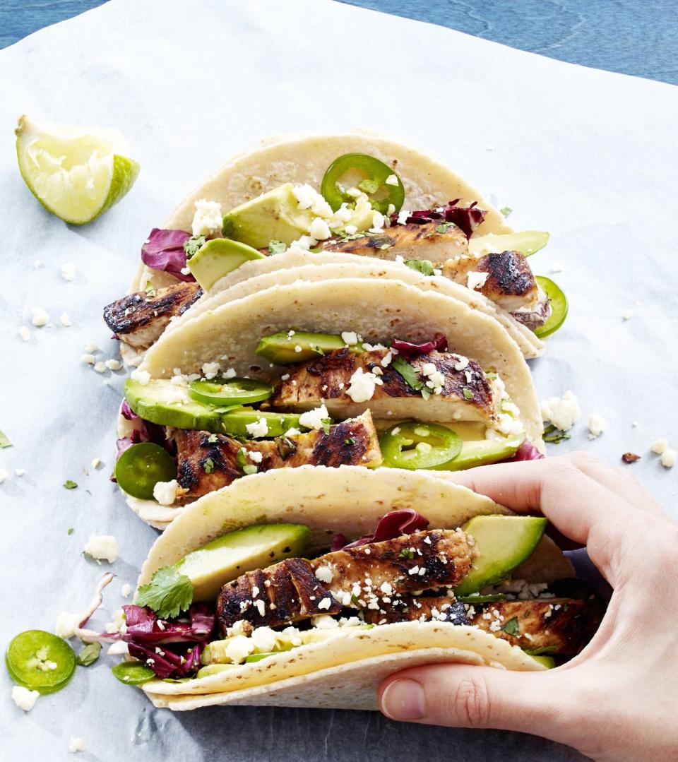 Tequila-Lime Chicken Tacos