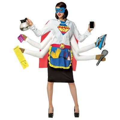 1) Adult Super Mom Halloween Costume