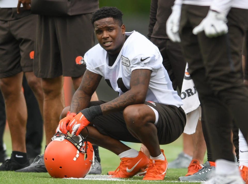 Antonio Callaway is reportedly facing a 10-game ban for violating the NFL's substance abuse policy. (Nick Cammett/Diamond Images/Getty Images)