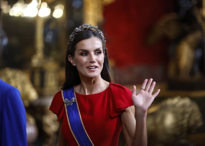 Los Reyes en cena de gala con el presidente de Colombia