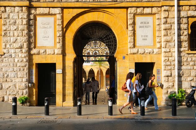 Hajar Rahimi, who is majoring in political science at the American University of Beirut (pictured above), hopes to eventually reunite with her family. “I will never lose faith that things will change in Afghanistan and that we will be able to return someday,” she said. (Photo: Joel Carillet via Getty Images)