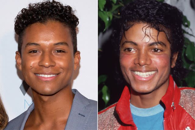 Gabriel Olsen/Getty Images; Frank Edwards/Fotos International/Getty Images Jaafar Jackson and Michael Jackson