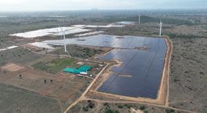 Nellai solar park in Tamil Nadu, India.