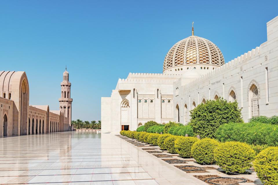 Sultan Qaboos Grand Mosque in Muscat, Oman