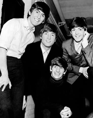 <p>Mondadori/Getty</p> John Lennon, Paul McCartney, George Harrison and Ringo Starr.