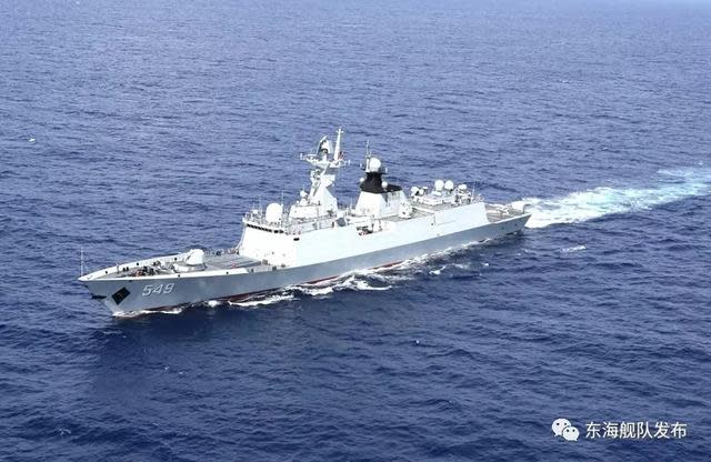 解放軍東海戰區常州艦。   圖：翻攝自東海艦隊微信公眾號