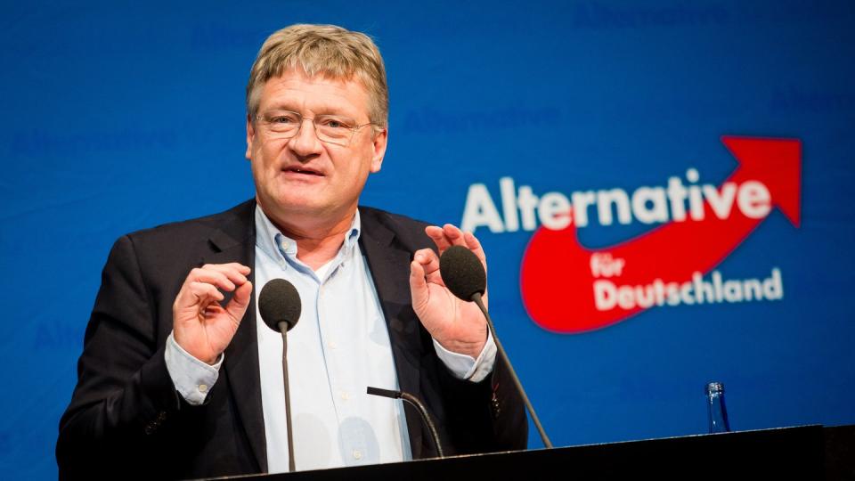 Hatte bislang kein Faible für Demonstrationen als politische Aktionsform: AfD-Chef Meuthen. Foto: Christoph Schmidt