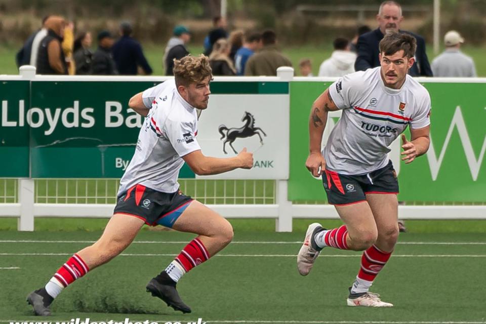 Try scorer Iwan Holder in action for Hereford during a previous match <i>(Image: Wildcat Photography)</i>