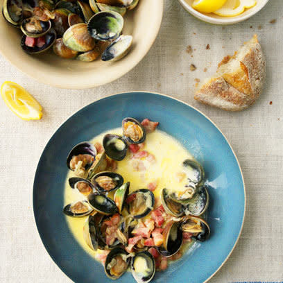 Clams and Smoky Bacon: Food: Recipe: Red Online