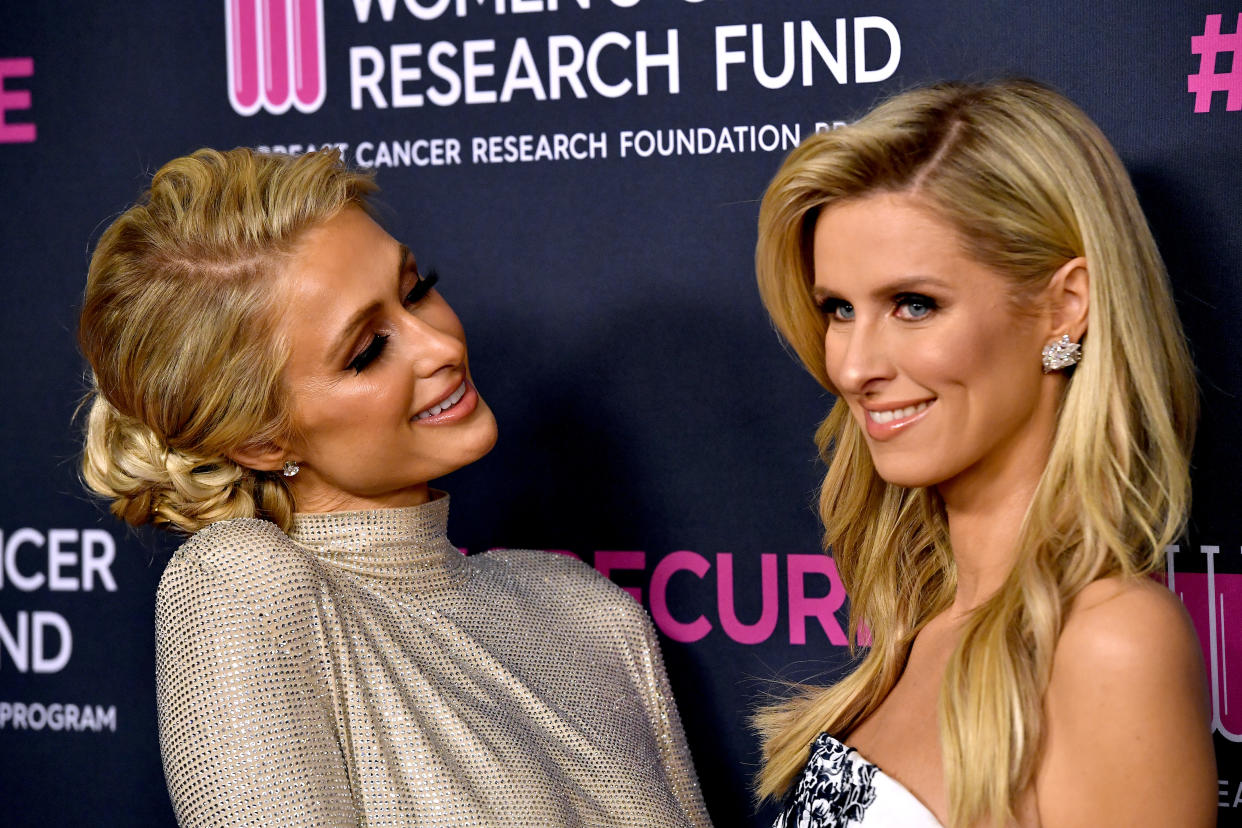 BEVERLY HILLS, CALIFORNIA - FEBRUARY 27: Paris Hilton and Nicky Hilton Rothchild attend The Women's Cancer Research Fund's An Unforgettable Evening 2020 at Beverly Wilshire, A Four Seasons Hotel on February 27, 2020 in Beverly Hills, California. (Photo by Frazer Harrison/Getty Images)