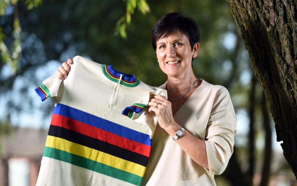 Mandy Bishop is the only British woman to have won the World Road Race Championship on home soil - Guzelian Ltd