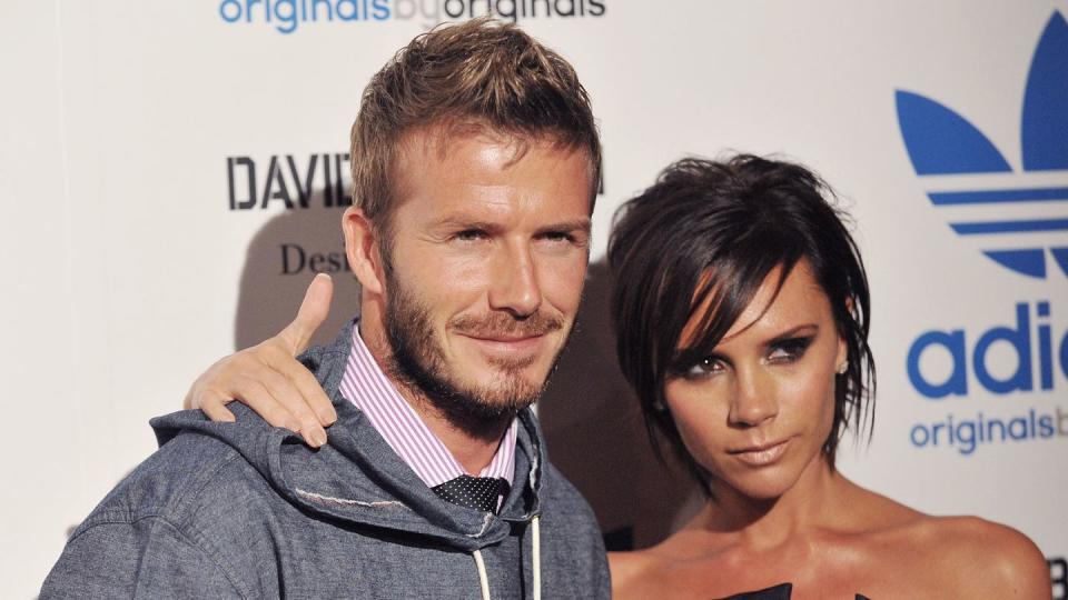 david beckham and james bond adidas originals launch party in los angeles