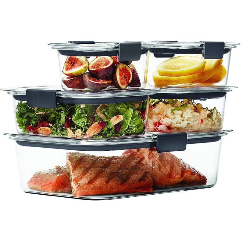 Rubbermaid Brilliance Leak-Proof Food Storage Containers, Set of 5