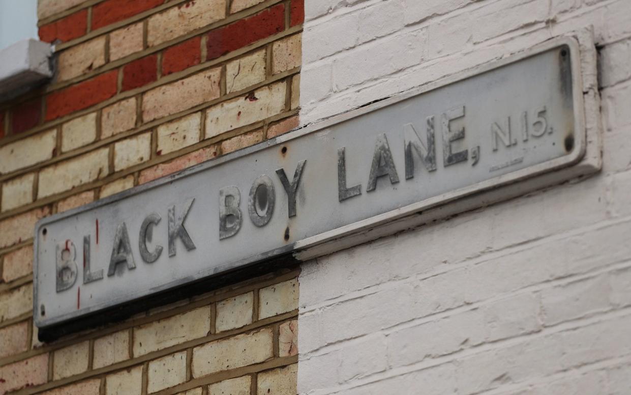 Black Boy Lane sign - Yui Mok/PA