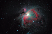 <p>Lying 1,300 light years away from Earth, the Orion Nebula is found in Orion’s Sword in the famous constellation named after the blade’s owner. (Pic: Sebastien Grech) </p>