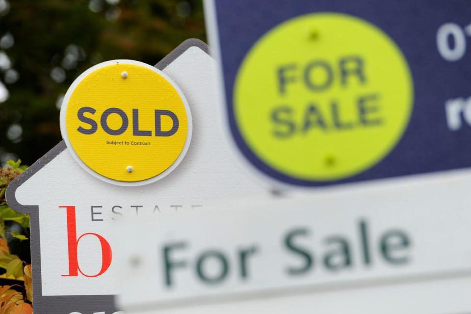 House prices are falling at their fastest rate since 2009 (Andrew Matthews/PA) (PA Wire)