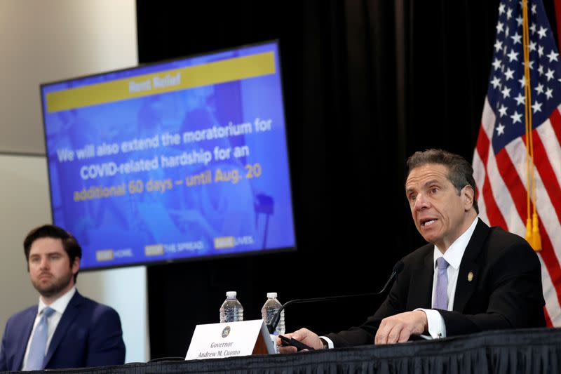 New York Governor Andrew Cuomo holds daily briefing during outbreak of the coronavirus disease (COVID-19) in Valhalla
