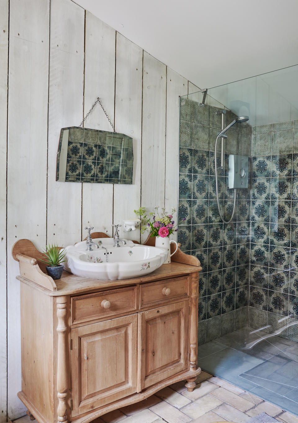 <p> If you prefer a more traditional vibe when it comes to your remodel, then we think the best bathroom ideas come from mixing old and new. Keep all the essentials modern – toilet, shower, etc. and then source antique (or just older) pieces that are more decorative – like this vanity unit. You could also spruce up an old roll-top bath – this can be a much cheaper option too if you have a look at the likes of Ebay. </p>