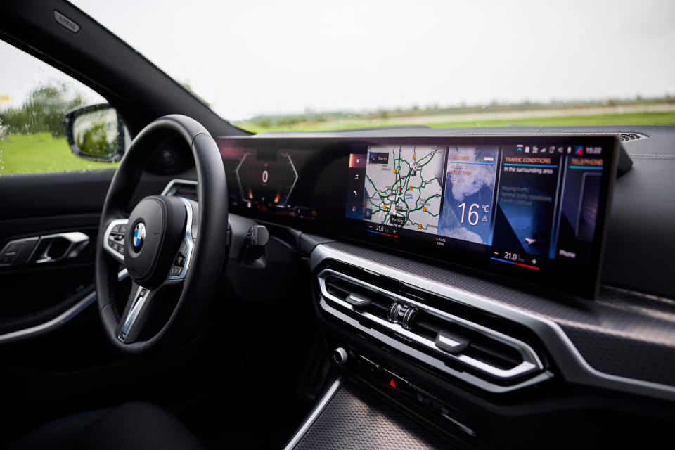The new Curved Display has really enhanced the 3 Series’ interior. (BMW)