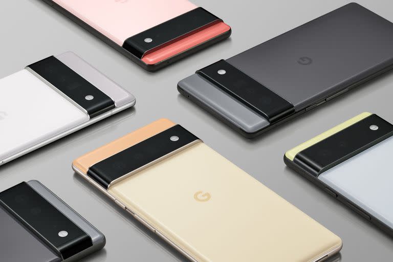 Algunas de las combinaciones de colores de los PIxel 6 y 6 Pro