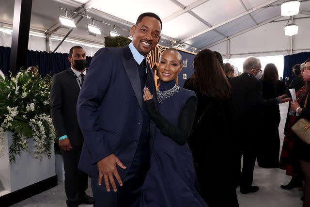 <p>Emma McIntyre/Getty</p> Will Smith and Jada Pinkett Smith on Feb. 27, 2022