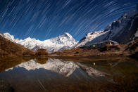 A Himalayan nightscape. PIC BY ANTON JANKOVOY / CATERS NEWS