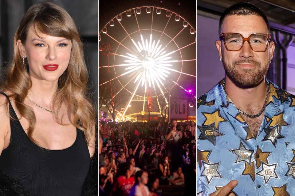 <p>James Devaney/GC Images, Christopher Polk/Variety via Getty, Kevin Winter/Getty</p> Taylor Swift and Travis Kelce