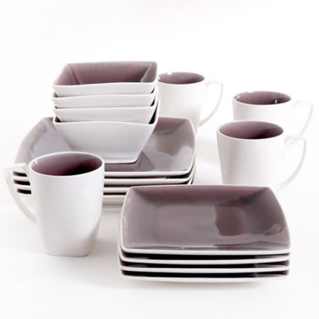 Purple Dinnerware Set