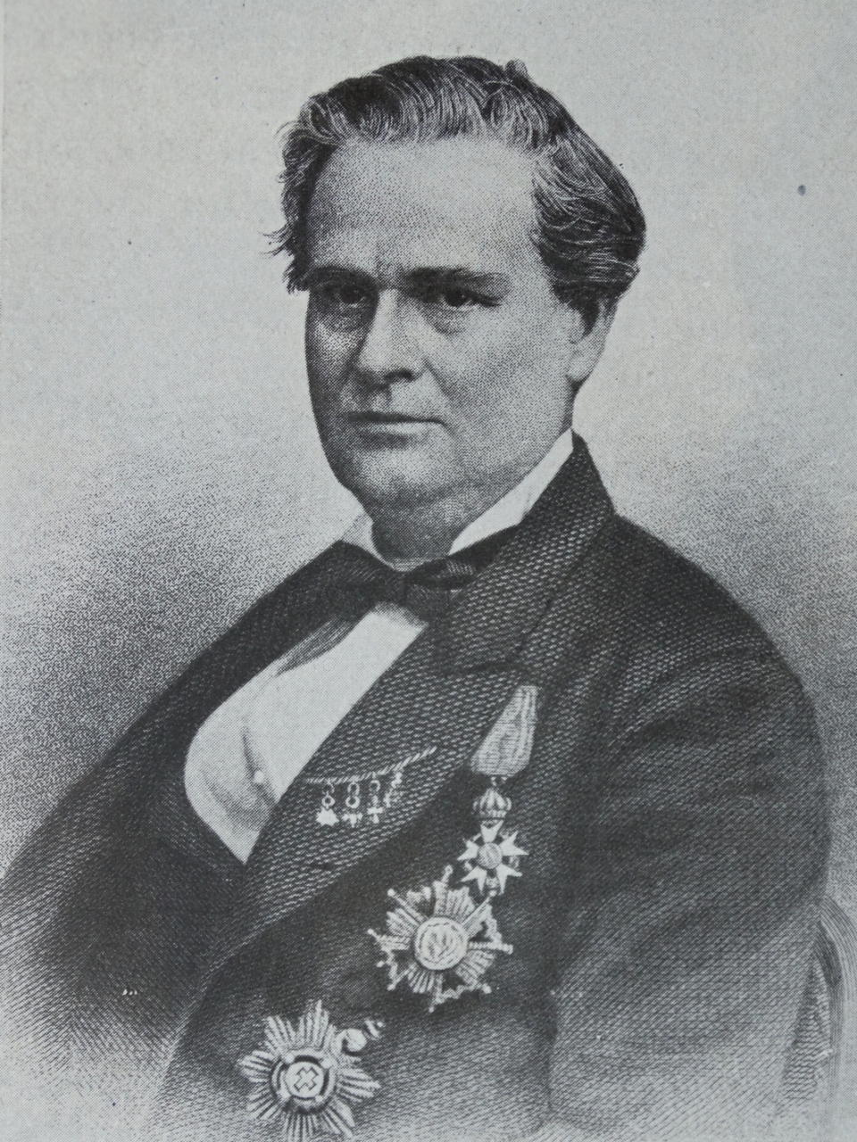 Portrait of J. Marion Sims, born James Marion Sims, a physician considered by some as the father of modern gynecology.