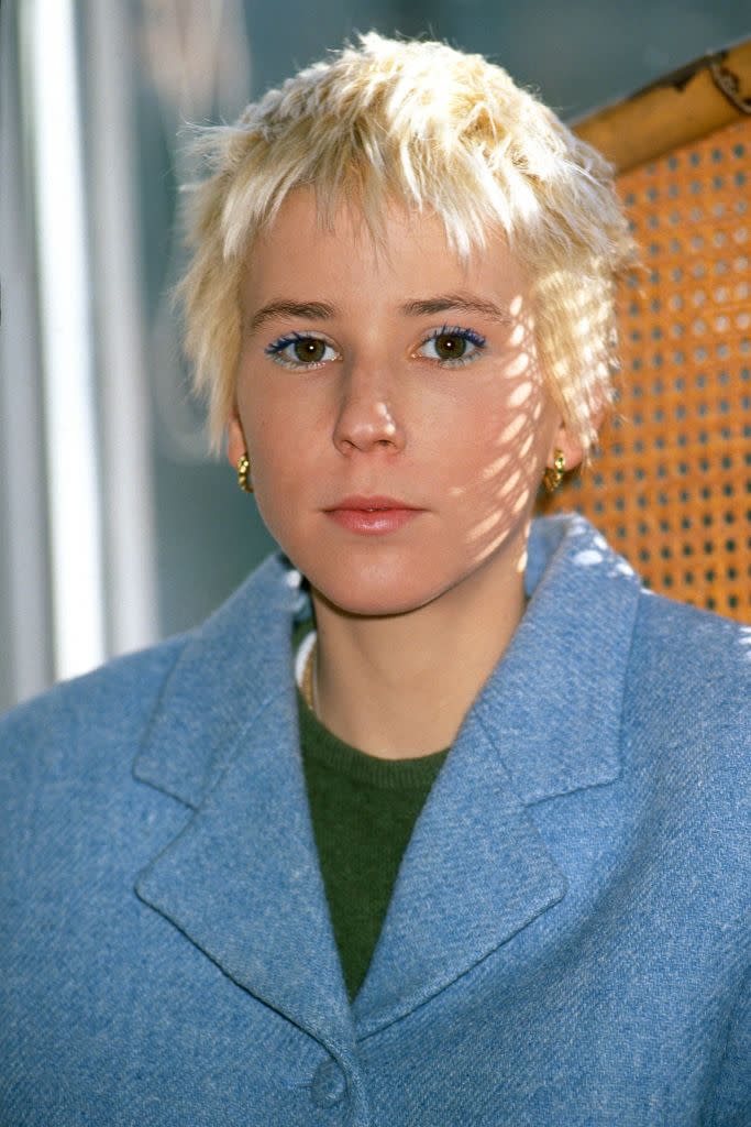 MADRID, SPAIN - FEBRUARY 07: Princess Kalina of Bulgaria poses in her House on February 07, 1991 in Madrid, Spain. (Photo by Luc Castel/Getty Images))