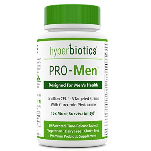 9) Hyperbiotics Pro-Men Probiotic | Urinary and Prostate Probiotics | Digestive Health, Immune Support Supplement | Shelf Stable Time Release 15x More Survivability Than Capsules, 30 Count