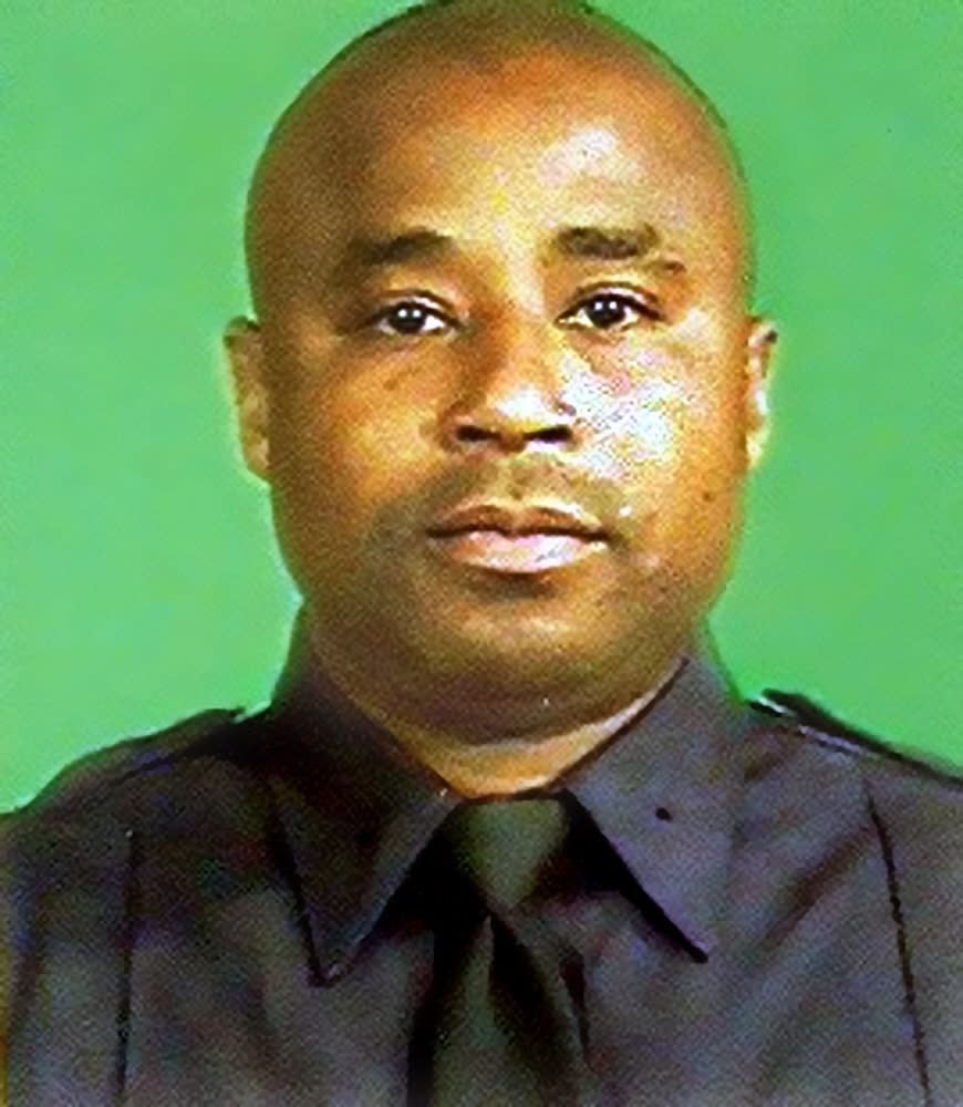 Officer Dillon Stewart, 35, was fatally shot Nov. 28, 2005, in Brooklyn, N.Y., while attempting to pull over a car with stolen license plates that had sped through a red light. AP