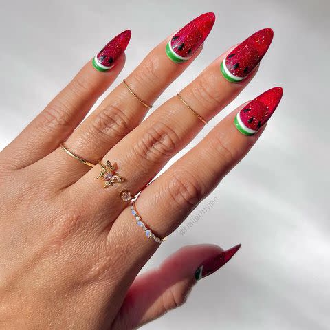 12 Juicy Watermelon Nail Ideas to Wear All Summer Long