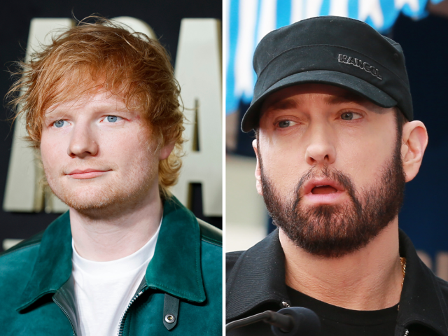 Ed Sheeran and Eminem (Getty Images)
