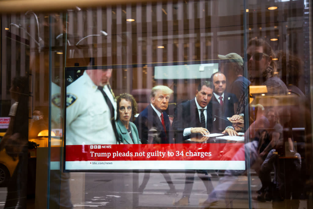 Former US President Donald Trump Attends Court For Arraignment