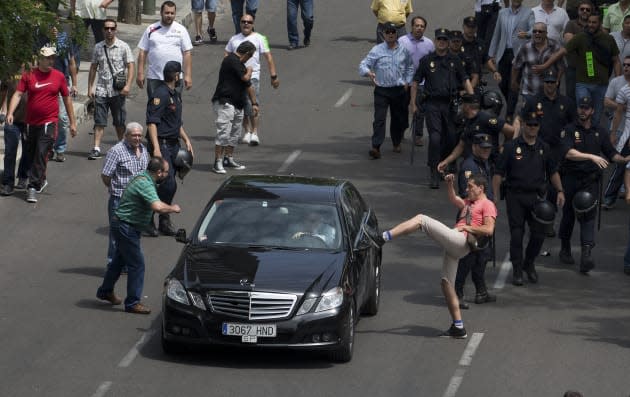 Spain Taxi Strike