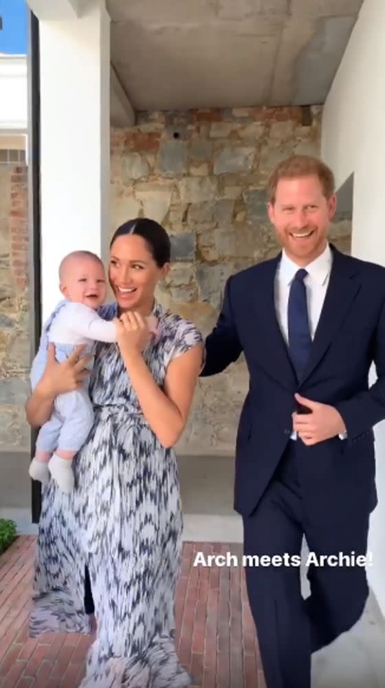 Meghan Markle, Prince Harry, and Archie | Sussex Royal Instagram