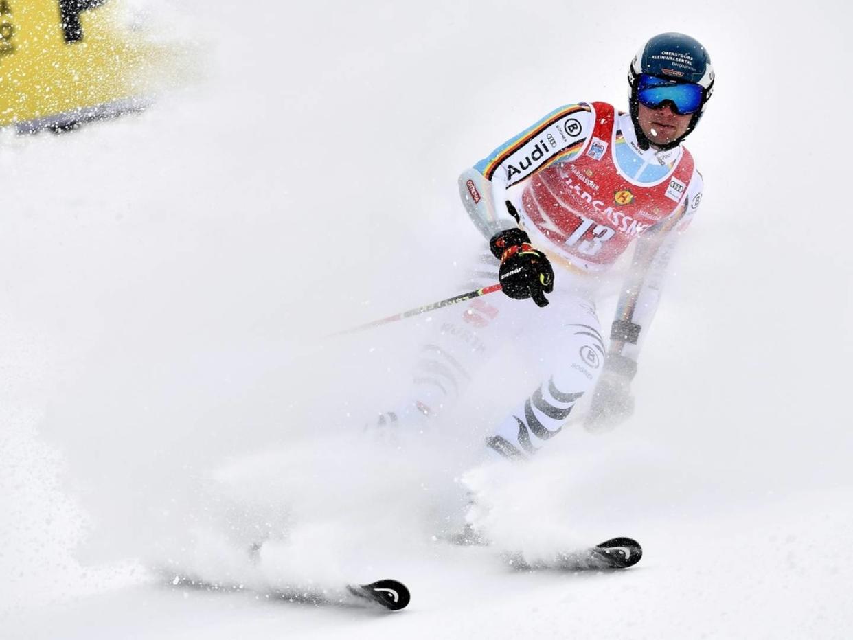 Schmid im Riesenslalom schon raus