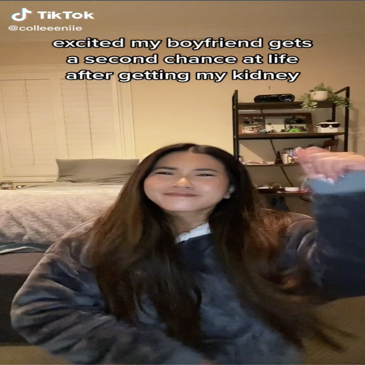 TikTok user Colleen Le describes donating her kidney to her boyfriend