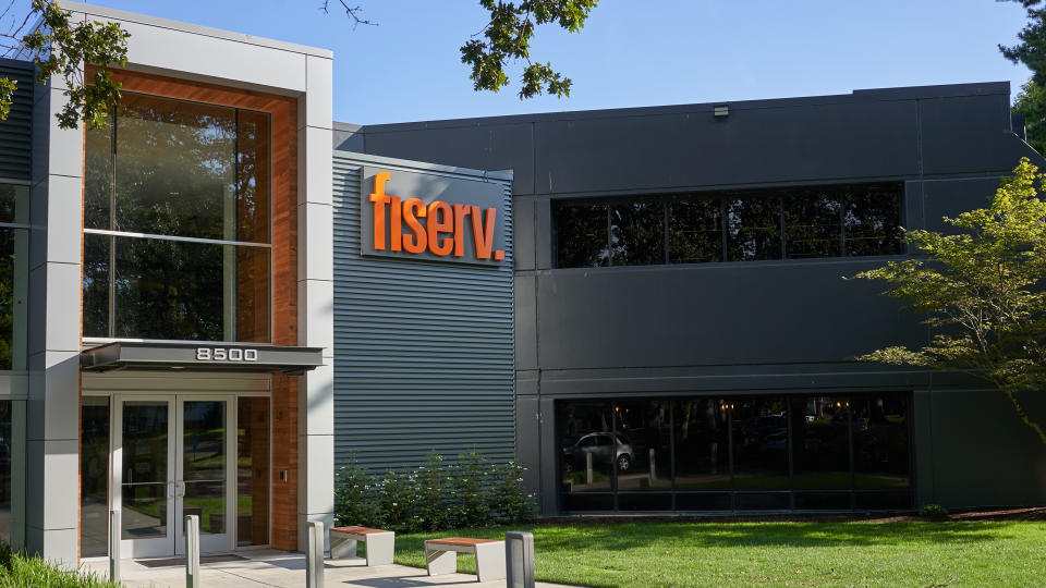 Beaverton, Oregon, USA - Sep 11, 2019: Fiserv Beaverton Office exterior.