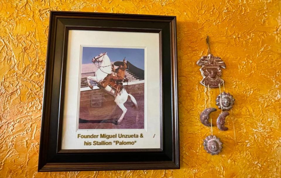 Miguel y Eliza Unzueta fundaron Caballo Blanco en 1961, bautizándolo en honor de Palomo, el querido caballo blanco de Miguel. Lezlie Sterling/lsterling@sacbee.com