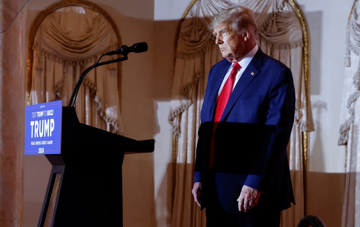 Donald Trump approaches announcing his 2024 White House bid at Mar-a-Lago estate in Palm Beach, Florida (REUTERS)