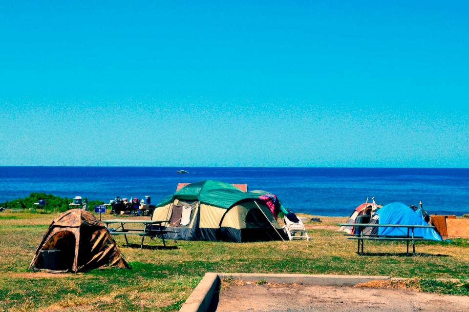 PHOTO: In this Feb. 19, 2010 file photo,  a homeless encampment is seen on the west side of Oahu, Hawaii.  (Andre Seale/VW PICS/Universal Images Group via Getty Images, FILE)