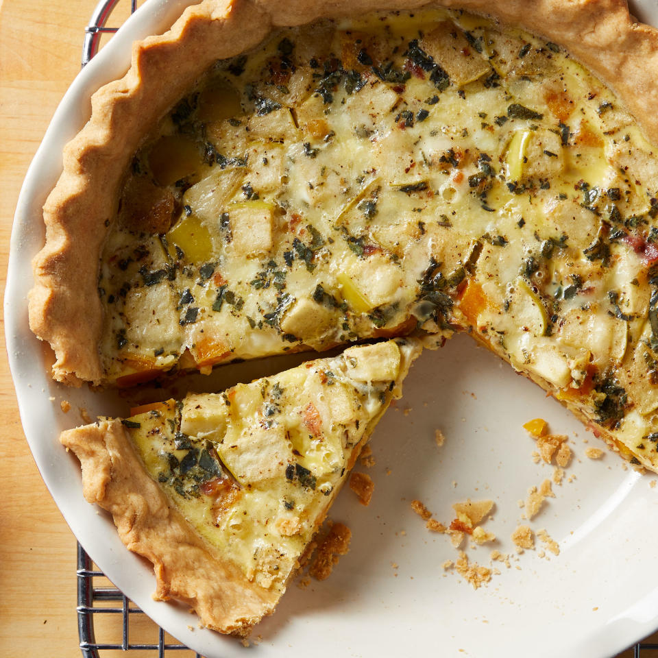 Apple, Bacon & Butternut Squash Quiche