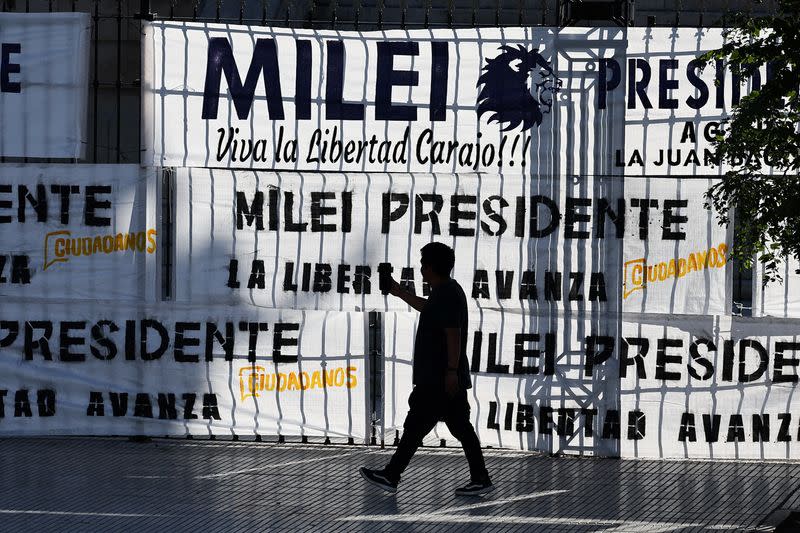 FILE PHOTO: President-elect Milei's swearing-in ceremony, in Buenos Aires