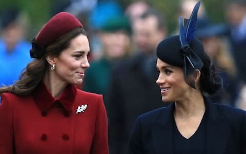 The Duchess of Cambridge and the Duchess of Sussex - Credit: Getty