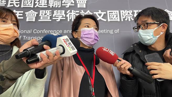台北市副市長黃珊珊今年並未出席雙城論壇，疑因日前在臉書上PO文稱台灣是獨立自主的國家，黃珊珊今強調這句話她已經講10年了。（楊亞璇攝）