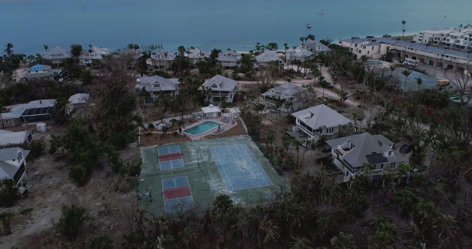 Nearly seven months after Hurricane Ian devastated Southwest Florida, parts of Sanibel remained heavily damaged. Photographed Thursday, April 13, 2023.